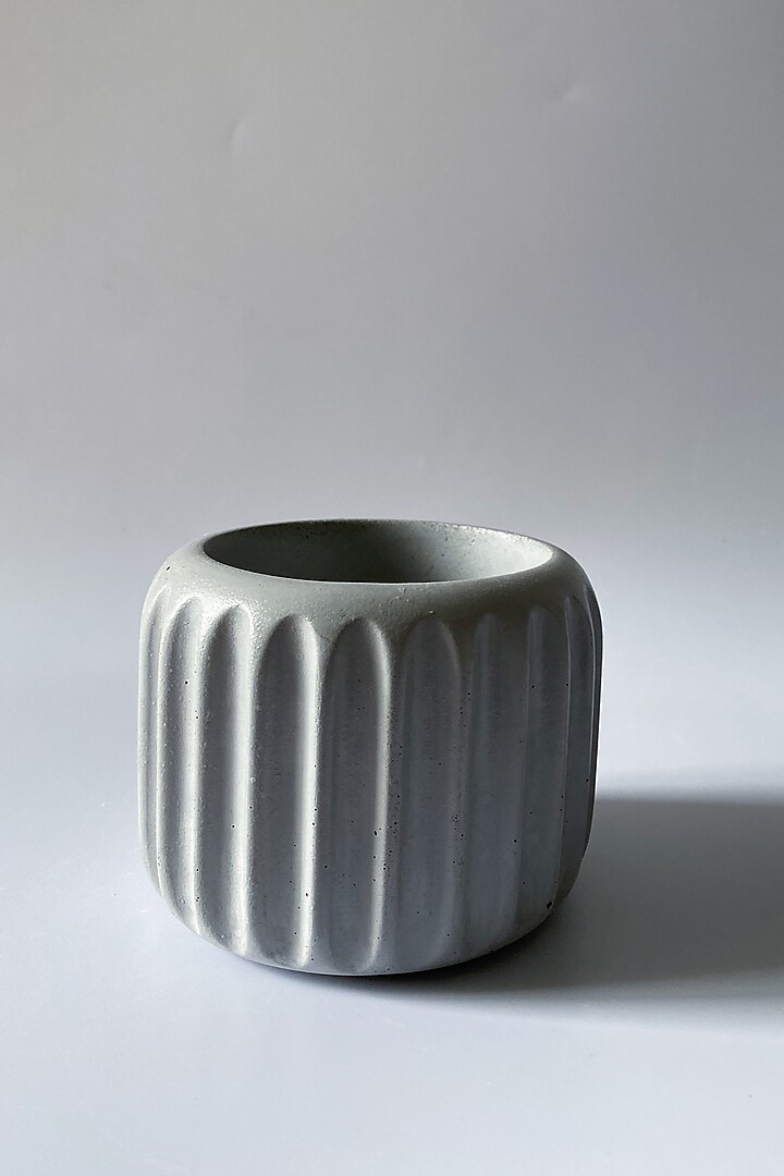 Grey Concrete Handcrafted Planter by Andneat at Pernia's Pop Up Shop