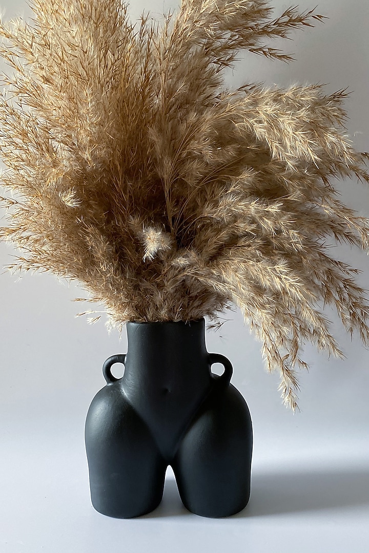Black Ceramic Handcrafted Vase by Andneat