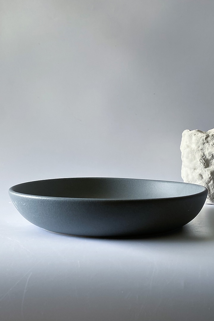Grey Ceramic Matt Finish Dish by Andneat at Pernia's Pop Up Shop