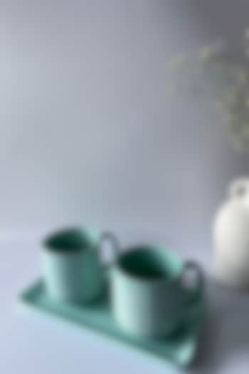 Light Sage Green Ceramic Hand Glazed Mug Set by Andneat