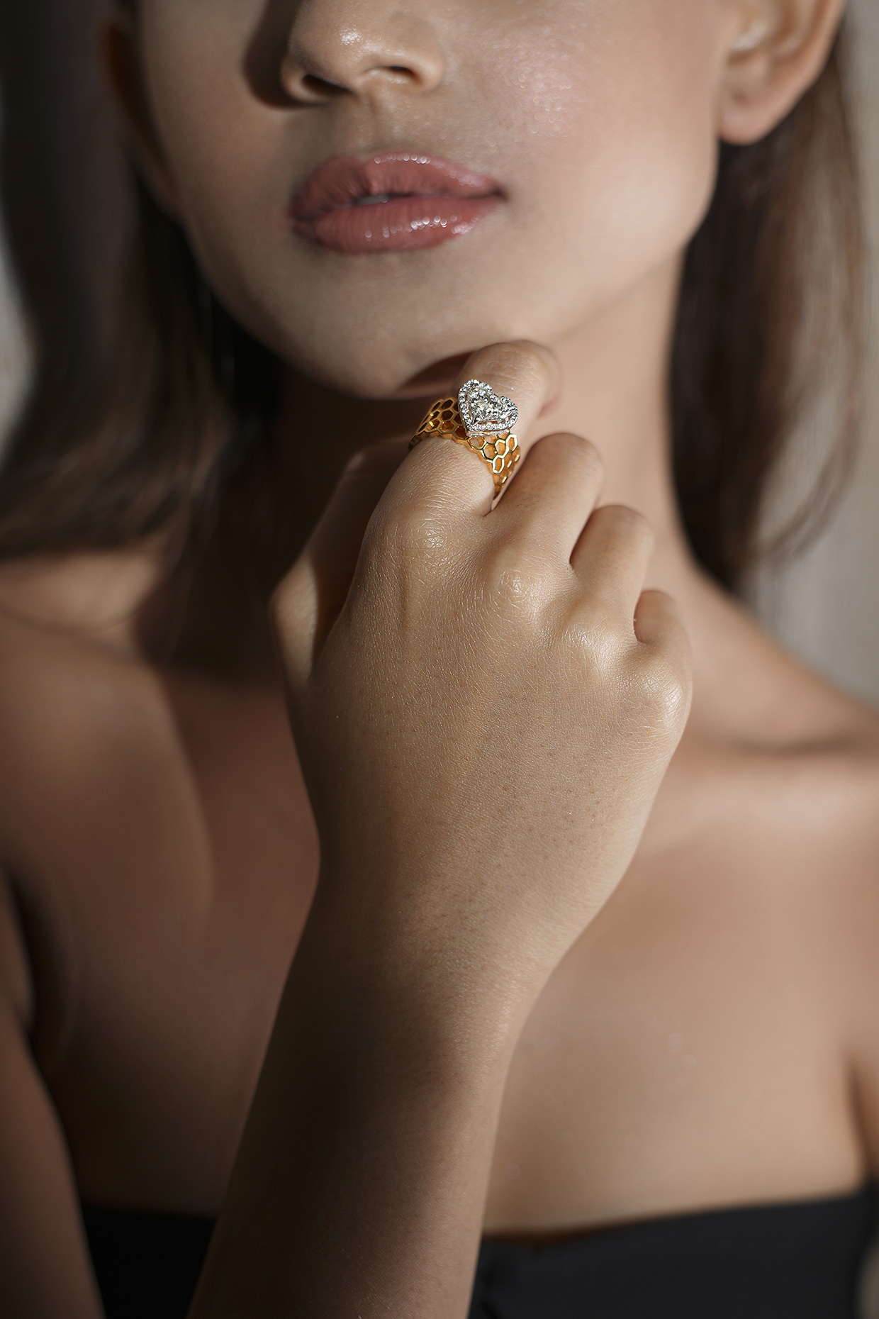 14Kt Yellow Gold Diamond Ring by ANGELZ at Pernia's Pop Up Shop