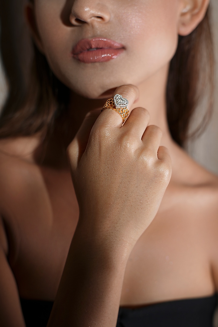 14Kt Yellow Gold Diamond Ring by ANGELZ at Pernia's Pop Up Shop