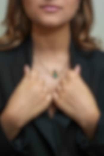 14Kt Yellow Gold Ruby & Diamond Pendant Necklace by ANGELZ at Pernia's Pop Up Shop