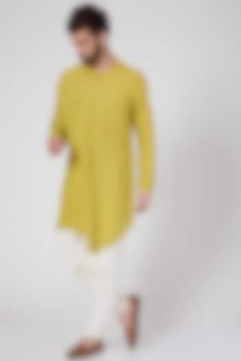 Yellow Long Shirt by Antar Agni Men