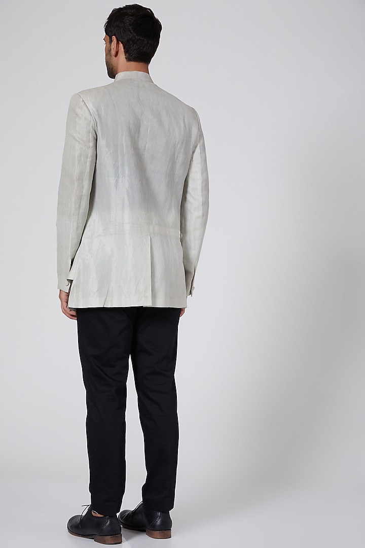 Black Cotton Satin Trousers by Antar Agni Men at Pernia's Pop Up Shop