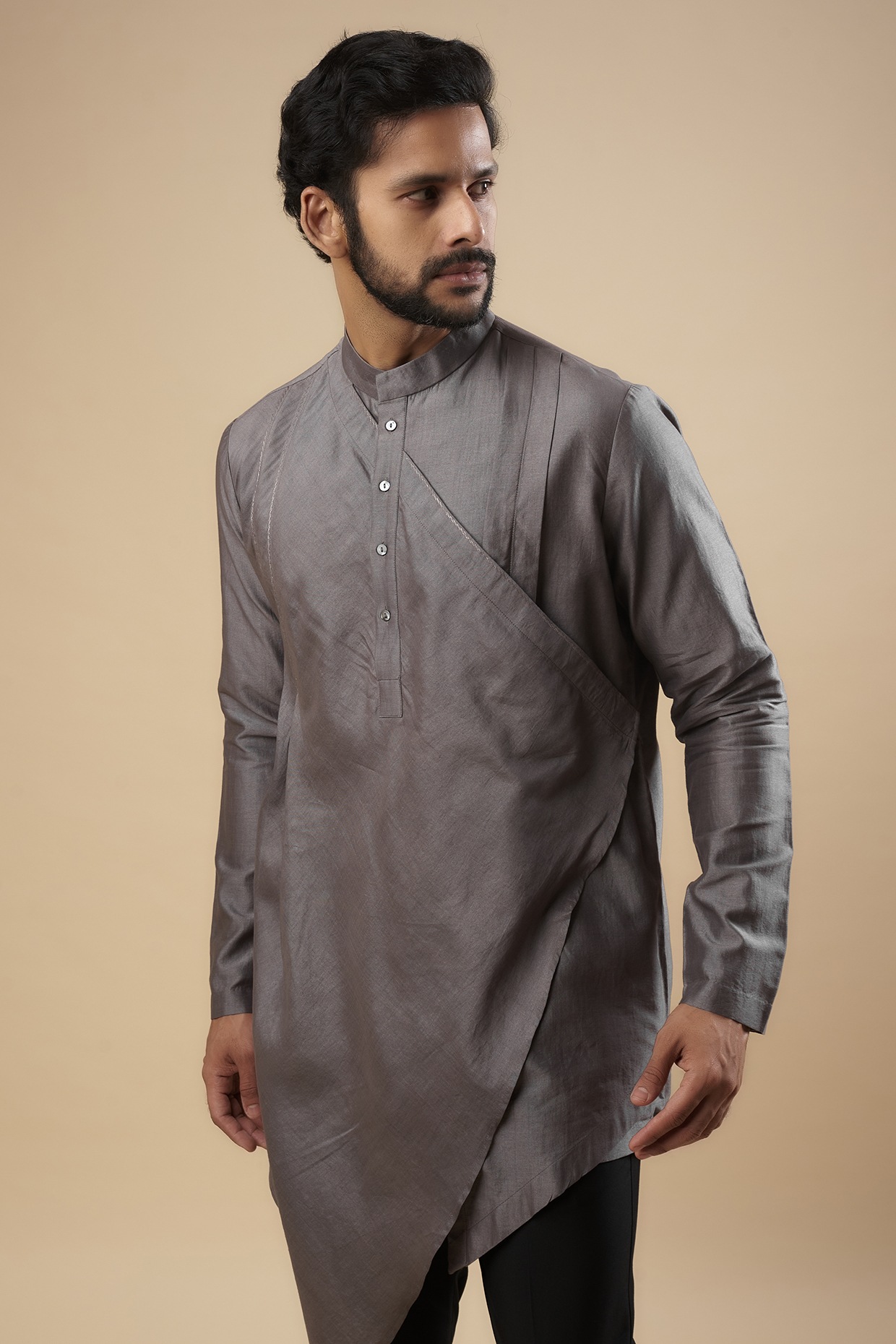 Asymmetrical kurta clearance for mens online