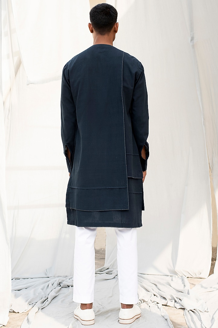 White Straight Fit Trousers by Antar Agni Men at Pernia's Pop Up Shop