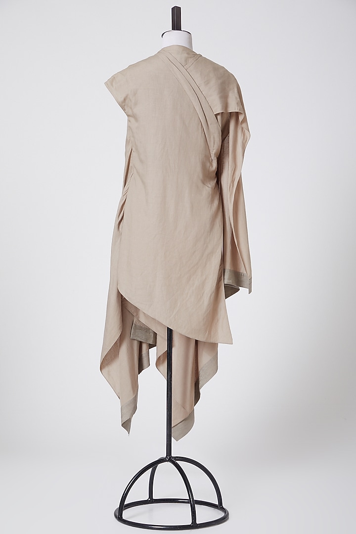 Stone Grey Fall Dress by Antar Agni at Pernia's Pop Up Shop