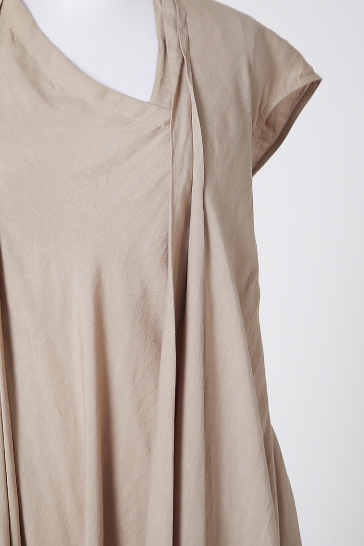 Stone Grey Fall Dress by Antar Agni at Pernia's Pop Up Shop