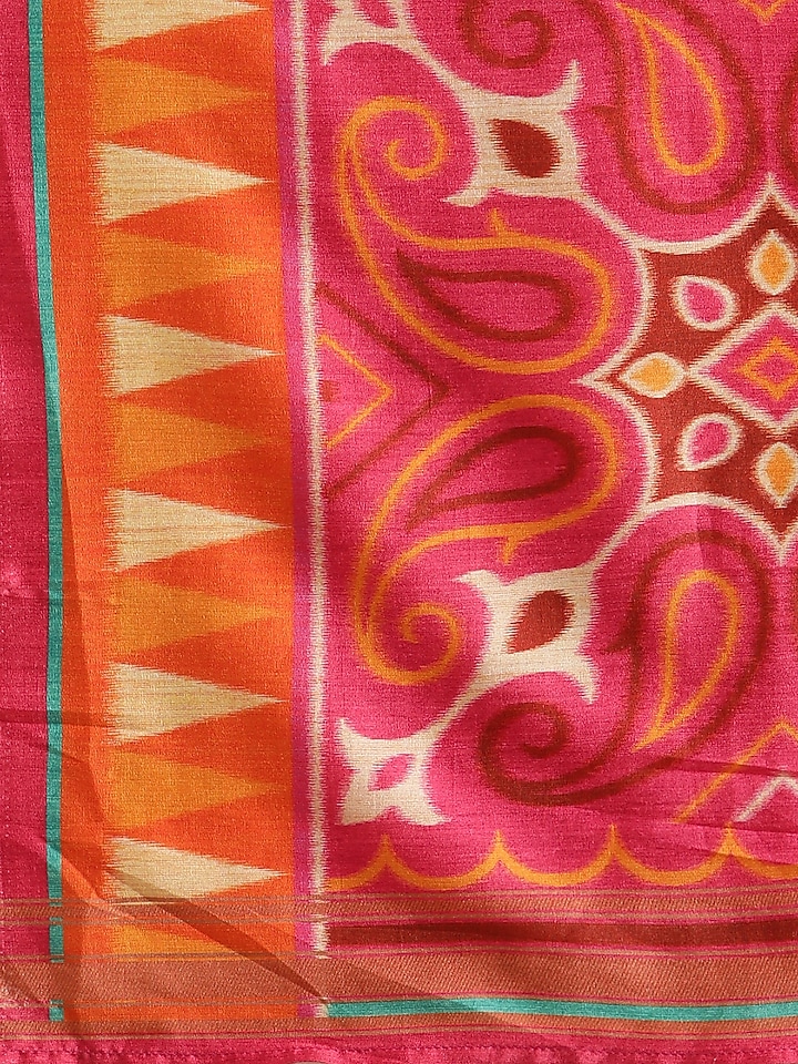 Sea Green Printed Festive Saree by Angarika at Pernia's Pop Up Shop