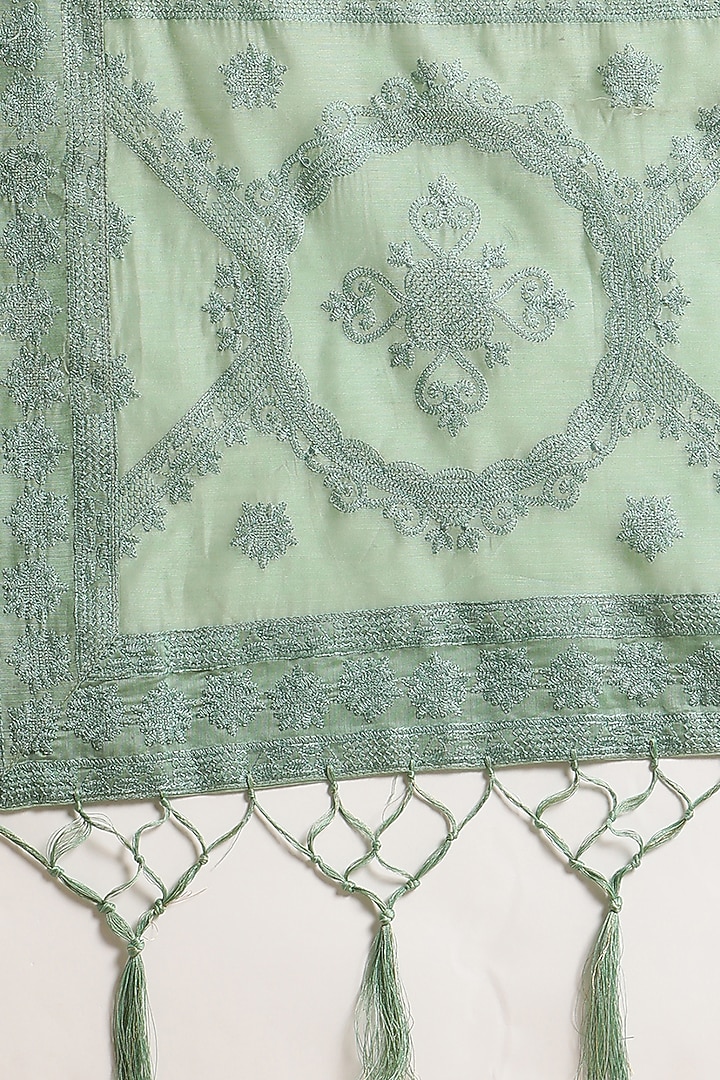 Multi-Colored Chanderi Silk Printed Festive Saree by Angarika at Pernia's Pop Up Shop