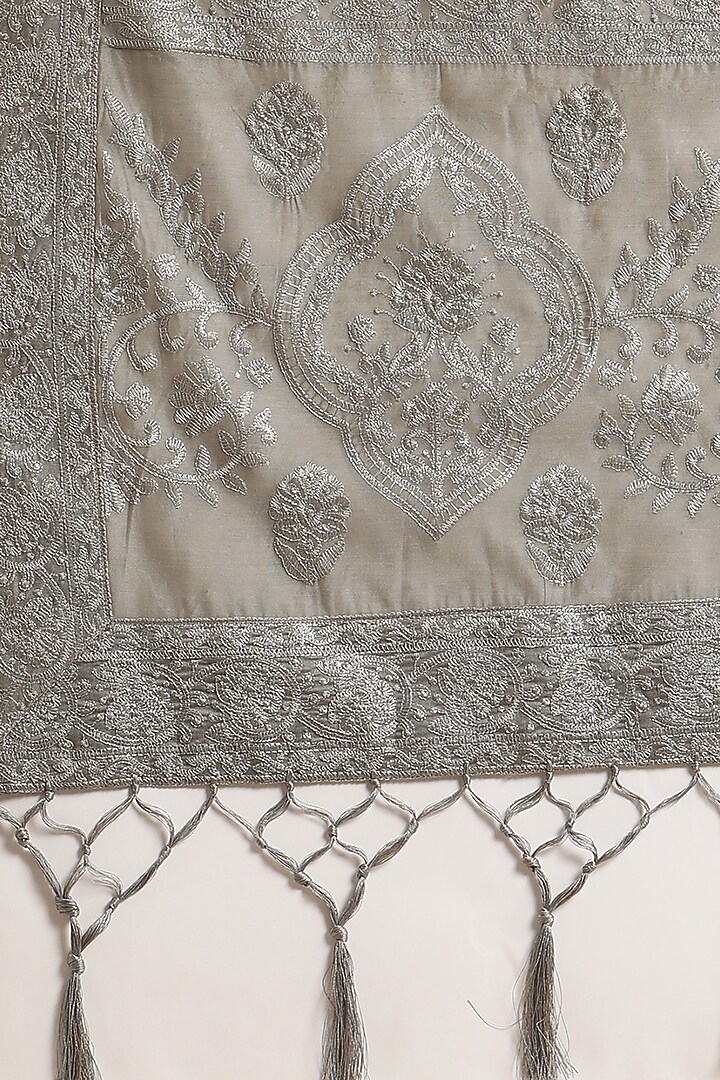 Blue Chanderi Silk Printed Festive Saree by Angarika at Pernia's Pop Up Shop