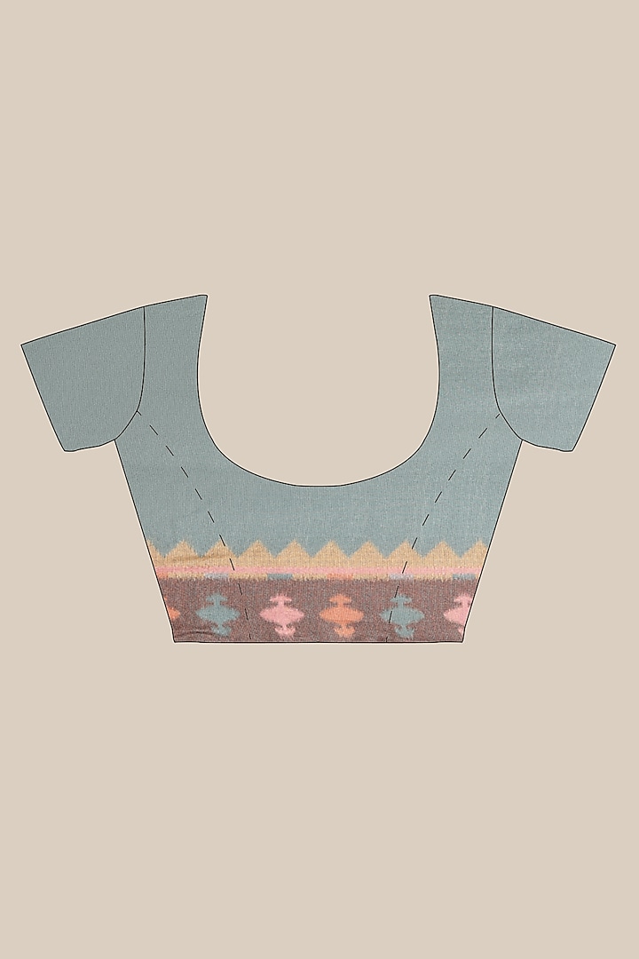 Grey Printed Festive Saree by Angarika at Pernia's Pop Up Shop