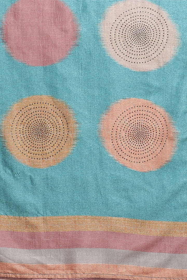 Pink Ikat Printed Festive Saree by Angarika at Pernia's Pop Up Shop