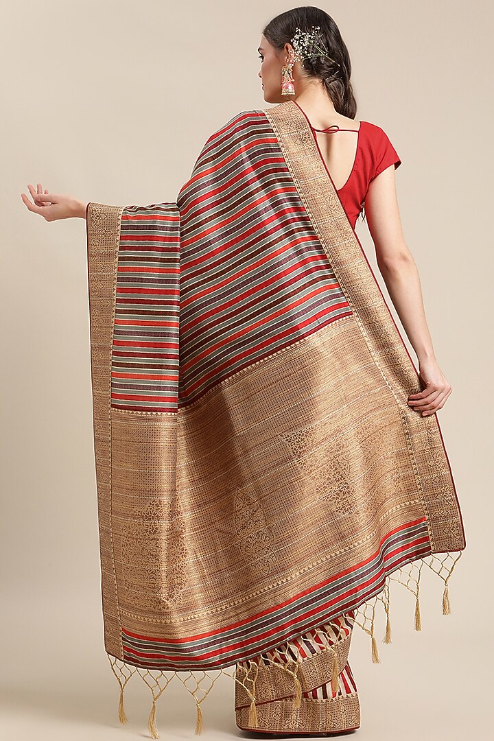 Multi-Colored Digital Printed Festive Saree by Angarika at Pernia's Pop Up Shop