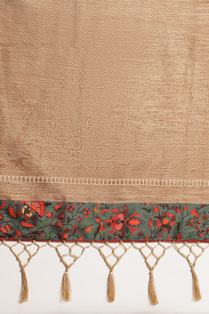 Grey Digital Printed Festive Saree by Angarika at Pernia's Pop Up Shop