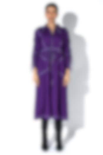 Purple Cotton Summer Dress by ANGSA BY NIDHIR & SHELLY at Pernia's Pop Up Shop