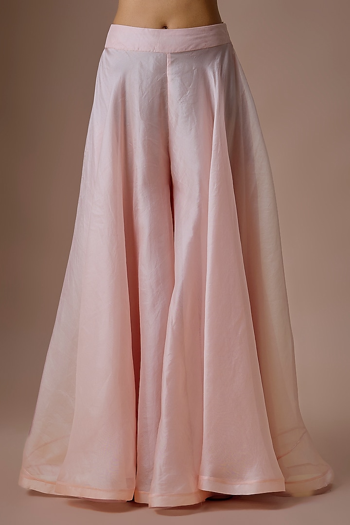 Champagne Organza Bridal Sharara Set by Anushree Reddy at Pernia's Pop Up Shop