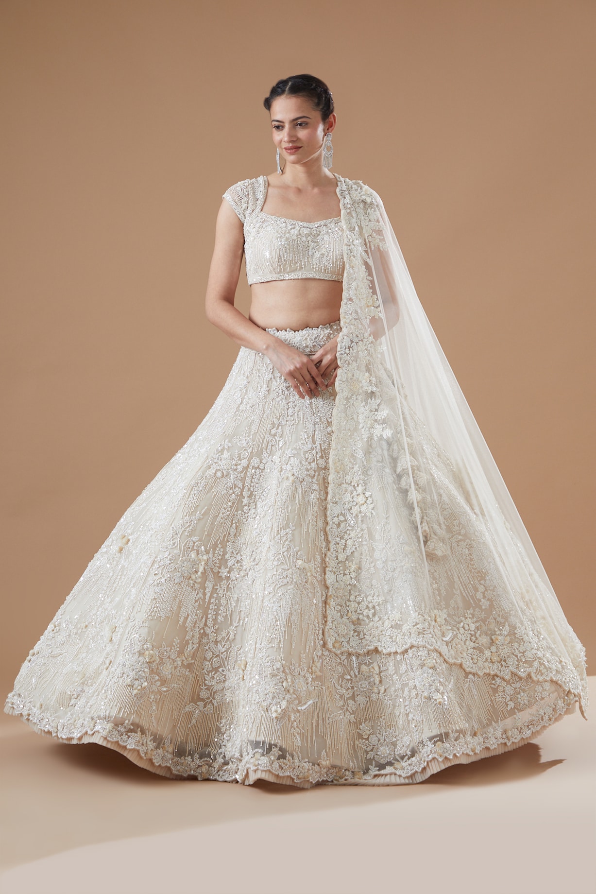 Ivory Lehenga Set main image 1