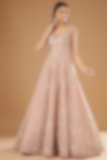Pink Organza Bridal Gown by Anushree Reddy at Pernia's Pop Up Shop