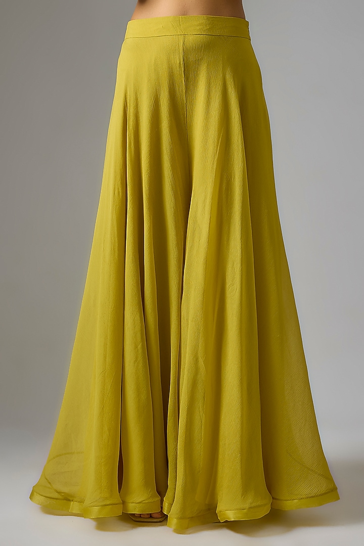 Yellow Organza Bridal Sharara Set by Anushree Reddy at Pernia's Pop Up Shop