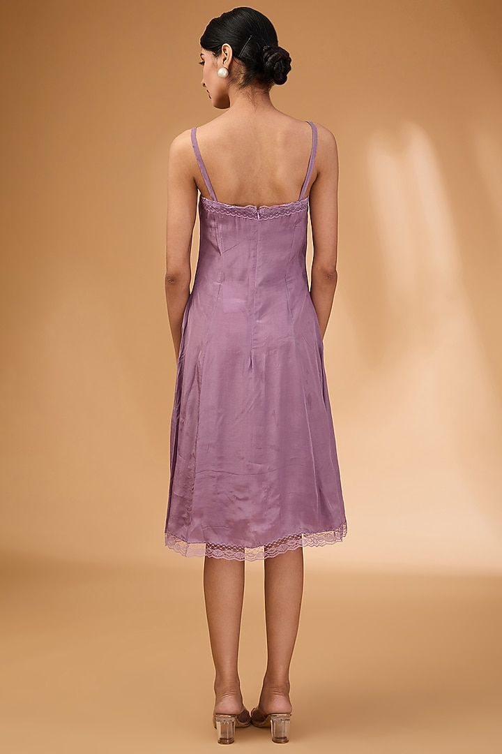 Grey Lavender Organza Jacket Set by Anushree Reddy at Pernia's Pop Up Shop