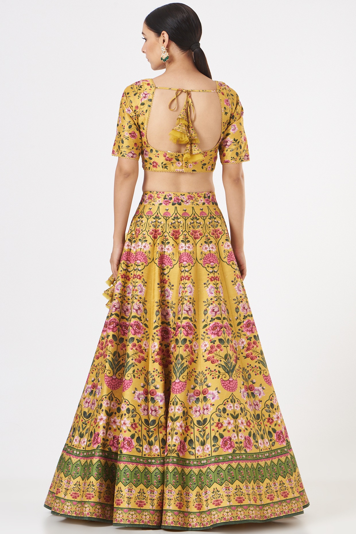 Multi-Coloured Floral Lehenga Set – Studio East6