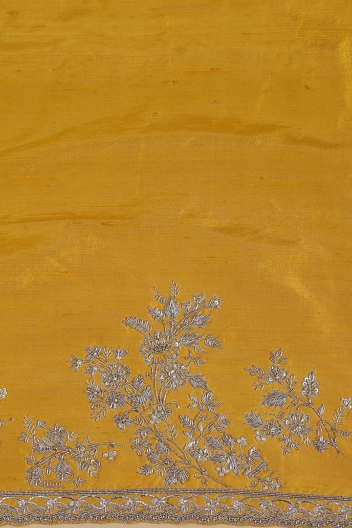 Yellow Organza Bridal Saree Set by Anushree Reddy at Pernia's Pop Up Shop