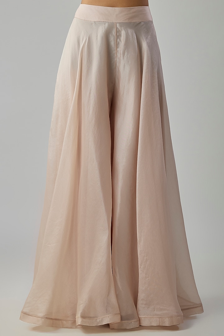 Ivory Dupion Silk Bridal Sharara Set by Anushree Reddy at Pernia's Pop Up Shop