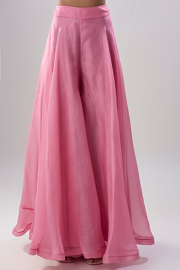 Pink Dupion Silk Bridal Sharara Set by Anushree Reddy at Pernia's Pop Up Shop