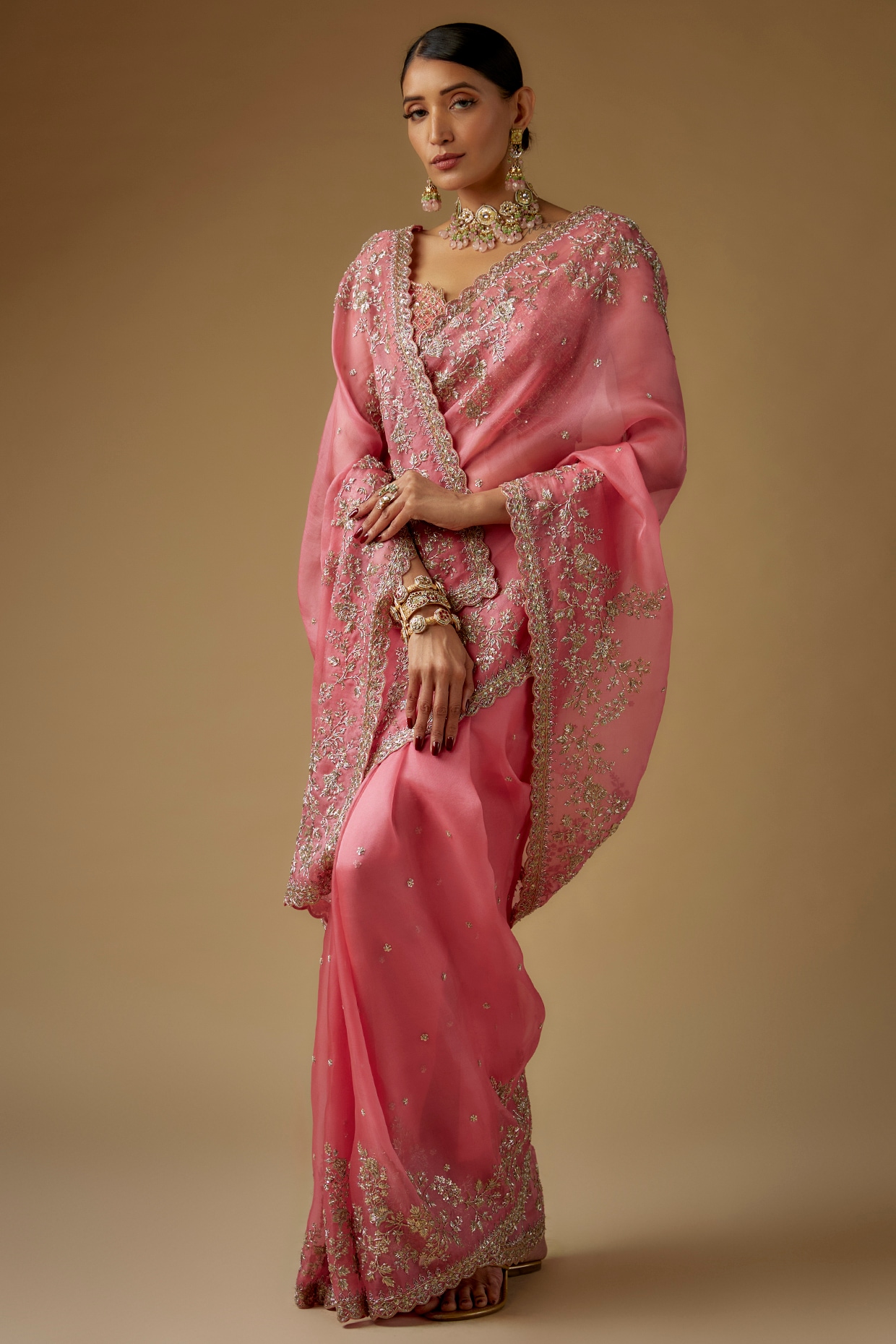 Pink Zardosi Bridal Lehenga – Vasansi Jaipur