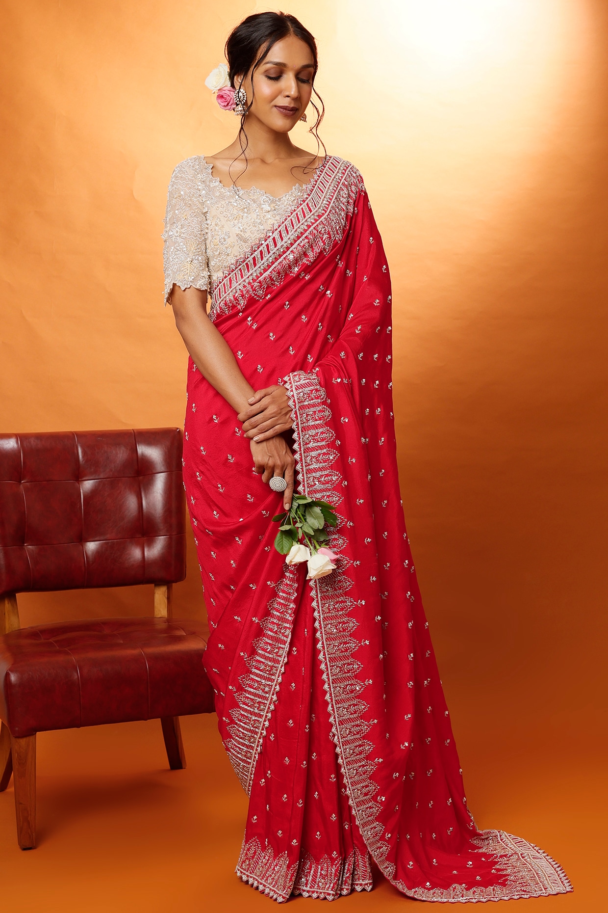 Anushree saree new arrival sale