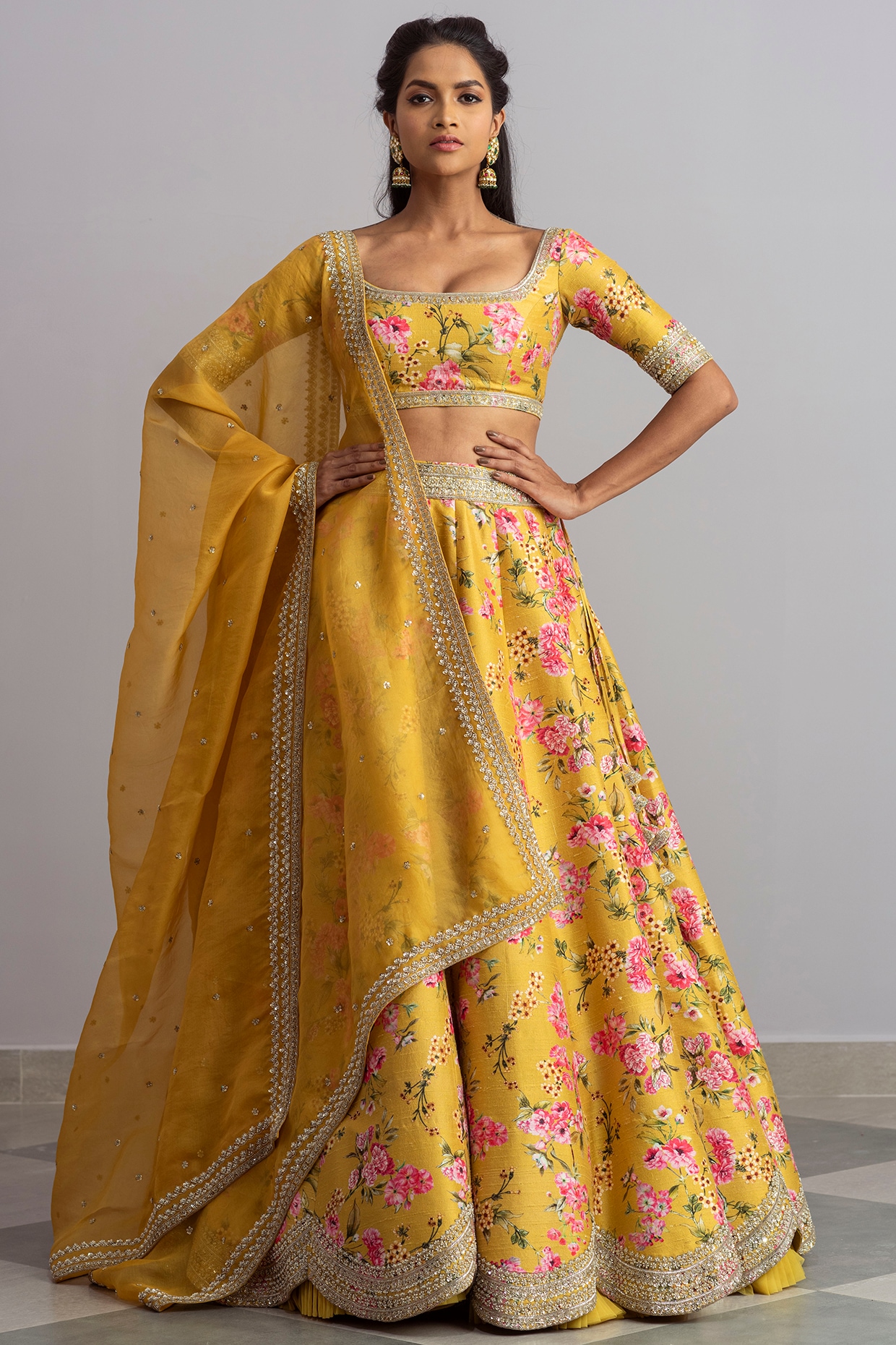 20+ Floral Lehenga Designs For BridesThat Are Trending Big Time