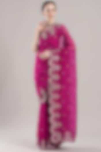 Pink Bandhani Silk Co-Ord Set Design by Twenty Nine at Pernia's Pop Up Shop  2023