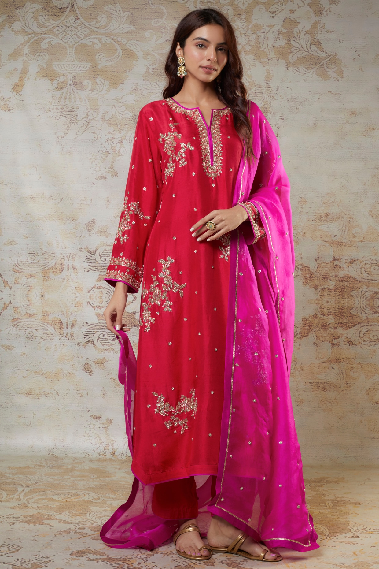 Silk Designer Rajputi Suit, Pattern : Printed, Size : M at Rs 4,000 / Piece  in Jodhpur