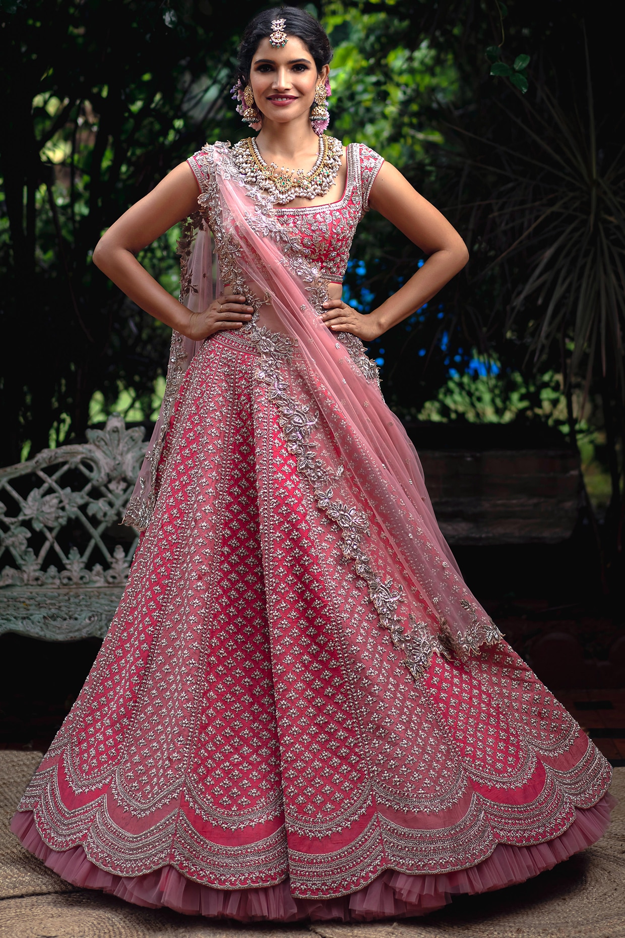 15+ Latest Red Wedding Lehengas Designs For 2021-2022 Brides | WeddingBazaar