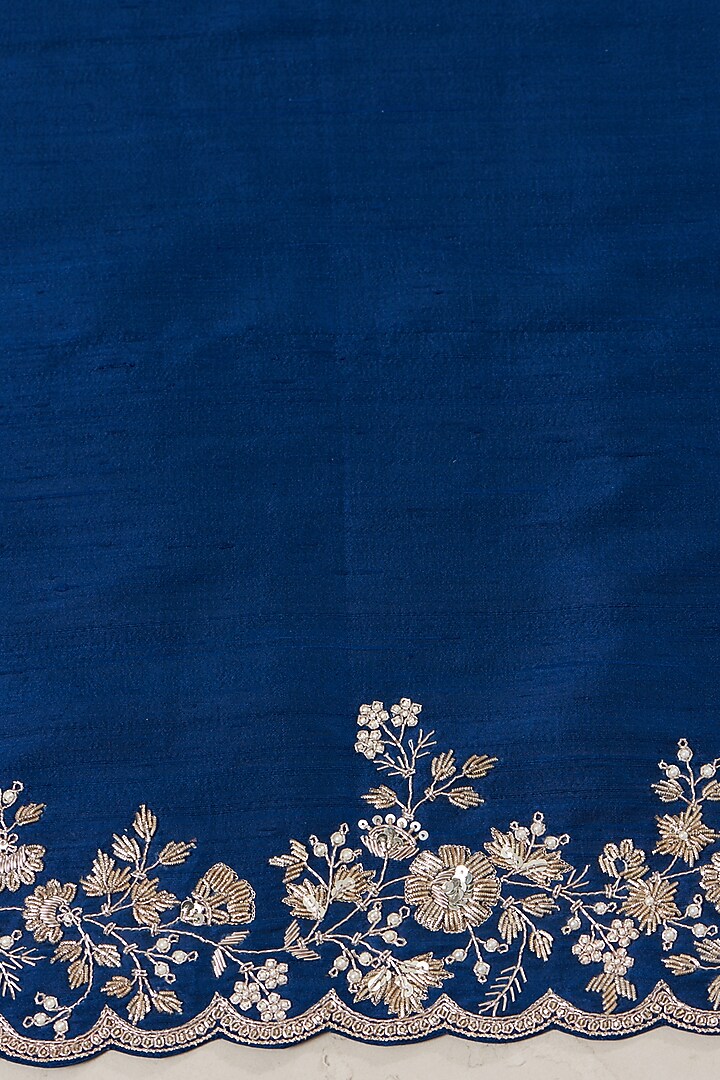 Purple Embroidered Reception Saree Set by Anushree Reddy at Pernia's Pop Up Shop