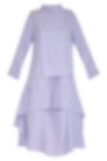 Purple Striped Flap Dress by Aruni