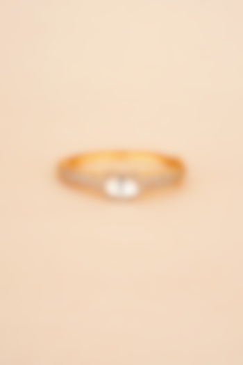 Gold Plated Kundan Polki Bracelet by Anjali Jain Jewellery at Pernia's Pop Up Shop