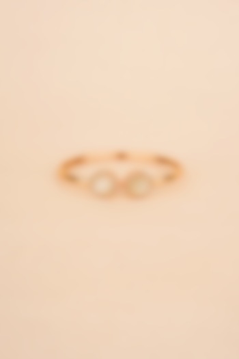 Gold Plated Kundan Polki Cuff by Anjali Jain Jewellery at Pernia's Pop Up Shop