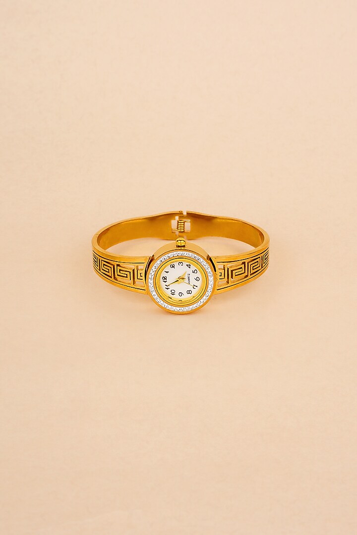 Gold Plated Crystal Bracelet by Anjali Jain Jewellery at Pernia's Pop Up Shop