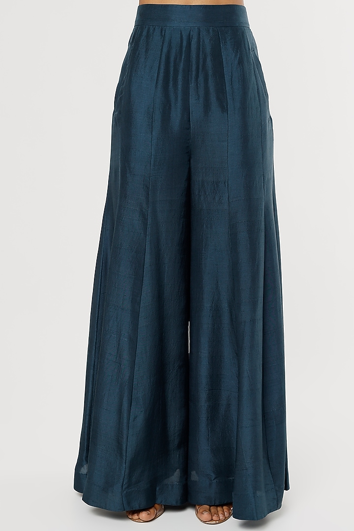 Multi-Colored Dupion Cape Set by Anand Kabra at Pernia's Pop Up Shop