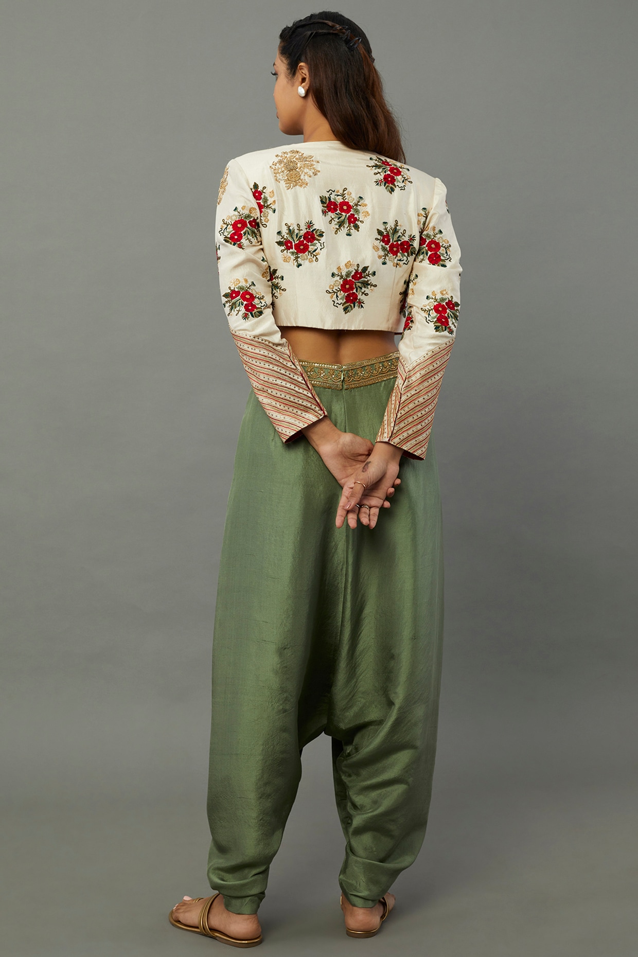 FAB QUEENS Women's Loose Fit Rayon Dhoti Pant for Women Patiala Salwar Pants  Stylish Green : Amazon.in: Fashion