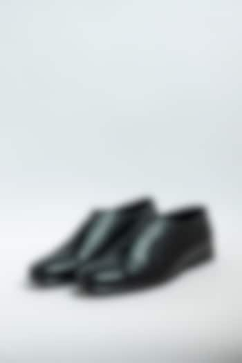 Black Genuine Leather Formal Shoes by Aniket Gupta