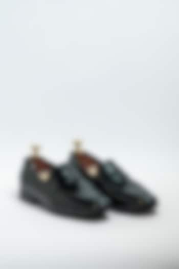 Black Genuine Leather Formal Shoes by Aniket Gupta