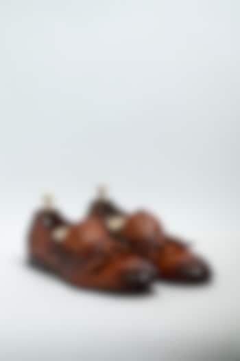 Brown Genuine Leather Formal Shoes by Aniket Gupta