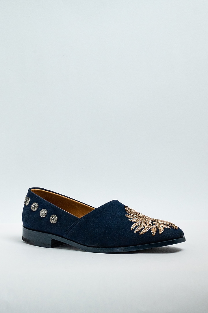 Black Genuine Leather Formal Shoes by Aniket Gupta at Pernia's Pop Up Shop