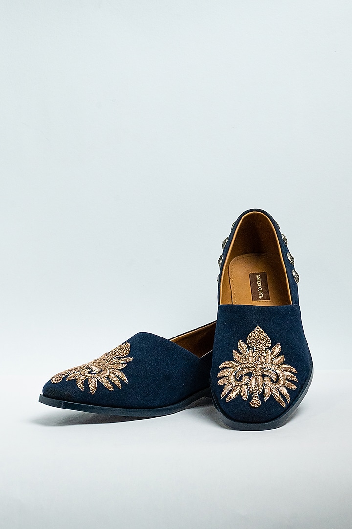 Black Genuine Leather Formal Shoes by Aniket Gupta at Pernia's Pop Up Shop