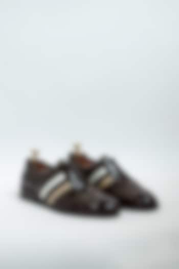 Brown Genuine Leather Formal Shoes by Aniket Gupta