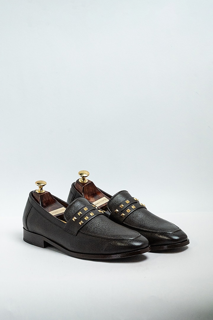 Brown Genuine Leather Formal Shoes by Aniket Gupta